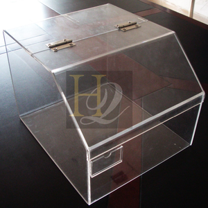 Transparent Acrylic Candy Box Display Bin Case with Lid