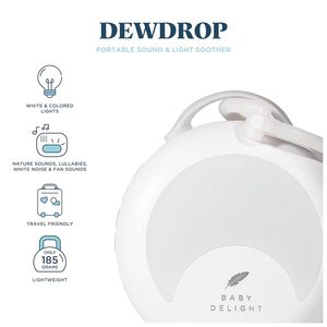 Baby Delight White Noise <b>Sleep</b> Aid With Warm <b>Light</b> Night <b>Light</b> For Babies 0-12 Months Plastic Apple Shaped - Product Image 2
