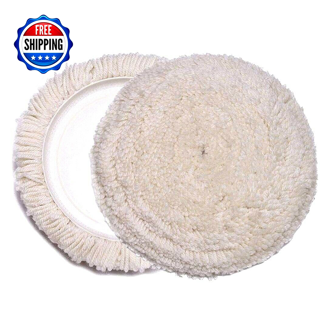 SATC 7 дюймов шерстяная полировальная подкладка крючок петля композитная резка полировка Авто буферное колесо
