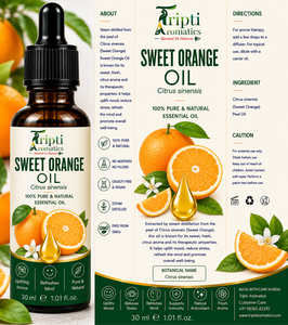 Huile d'orange pour la fabrication de produits de beauté, mélanges pour soins de la peau, formules d'huiles capillaires, produits de soins du visage, huiles corporelles, masques capillaires - Product Image 1