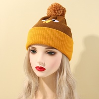 Yihaoyi Turquía Pom Beanie Hat Acción de Gracias Gorro de punto para niños Bebé Adultos Vestir Sombreros divertidos para fiesta de vacaciones