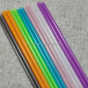 Pailles en <span class=keywords><strong>plastique</strong></span> scintillantes de remplacement pour gobelets de 40 oz, diamètre de 0,32 pouce (10 mm), pailles réutilisables de 12 pouces (30 cm) de long pour gobelets de 40 oz - Product Image 6