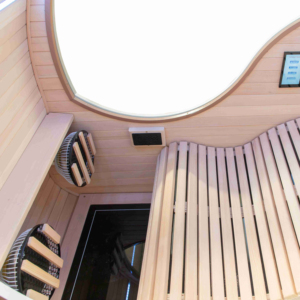 Sauna Eléctrica Infrarroja Portátil Moderna para una Persona con Control Remoto, Madera Sólida, Concentrador de Oxígeno Infrarrojo Lejano para la Salud - Product Image 3
