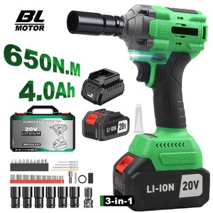 20V 2-in-1 Industrial/DIY Cordless Impact <b>Wrench</b> With 650nm Torque Battery Powered Drop Shipping Supported CW-20S-1 650NM Cordle - Product Image 1