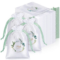 Sac de rangement en satin de soie pour perruques, bijoux et cadeaux, avec cordon de serrage, recyclable, pour fêtes et mariages, motif estampé, organisateur de sous-vêtements