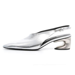 Tacchi a gancetto bassi personalizzati da donna <span class=keywords><strong>sandali</strong></span> a punta quadrata da donna con spalline posteriori causali da ufficio scarpe con Slingback piatte - Product Image 2