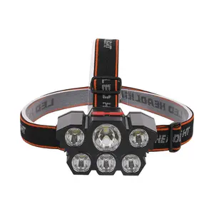 5 Led Koplamp Oplaadbare Krachtige Koplamp Outdoor Camping Koplamp Kop Zaklamp Koplamp