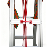 Échelle télescopique de qualité industrielle, portable, multifonctionnelle, à marches extensibles, capacité de charge de 150 kg, pour travaux d'ingénierie en extérieur