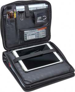 Free Sample BSCI Family Document Organizer <b>3</b> <b>Ring</b> Zipper <b>Binder</b> Professional with Expanding File and Shoulder Strap - Product Image 3