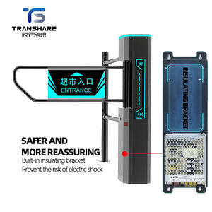 Best-seller mondial Contrôle automatique des entrées et sorties Porte battante Tourniquet de sécurité Porte automatique à sens unique pour supermarché - Product Image 3