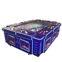 Machine de jeu d'arcade de pêche et de tir, 10 joueurs, table de jeu de pêche de 86 pouces avec option de lecteur de billets et d'imprimante
