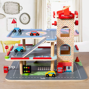 Jouets éducatifs multifonctionnels à assembler soi-même, <span class=keywords><strong>parking</strong></span> de voitures, signalisation routière, jeu d'apprentissage pour garçons et filles - Product Image 4