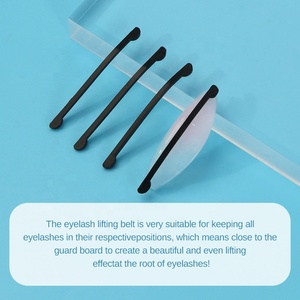 Ruban adhésif noir réutilisable pour cils, autocollant de beauté pour paupières, pour extension de cils, rehaussement de cils, bandes de silicone pour lamination et permanente des cils - Product Image 2