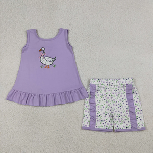 Ensemble de vêtements d'été pour bébé garçon, vente en gros, t-shirts à manches courtes avec broderie de requin, shorts à taille élastique, ensemble de 2 pièces - Product Image 5
