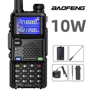 Pour BF UV5RH Pro 10W, talkie-walkie bidirectionnel FM longue portée à bande complète GPS APRS avec batterie 3500-4000mAh, résistant à l'eau IPX5 - Product Image 6