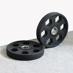 سمارت فيت ألواح من الحديد الزهر المغلفة بالمطاط 6 ألواح أوزان حرة سهلة الإمساك - Product Image 1