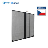 Layar LED Transparan Ceko P3.91 Pitch Piksel 3.91mm 9 Meter Persegi Layar LED Transparan untuk Iklan Komersial