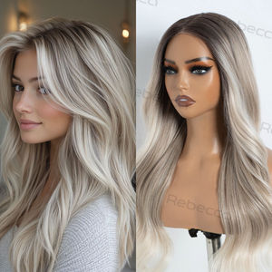 วิกผมเส้นใยสังเคราะห์ทนความร้อน13X3ต่อการดึง HD แบบมีลูกไม้ด้านหน้า - Product Image 1