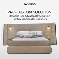 Lit King Size Large Sur Mesure pour Villa, Hôtel de Luxe et Chambre Principale – Solution de Mobilier Tout-en-un pour Maison Moderne et Usage Familial Double