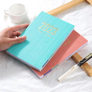 2023 diario índice cuaderno A5 de cuero de la PU diario <span class=keywords><strong>365</strong></span> diario planificador de negocios de Agenda Plan diario - Product Image 2