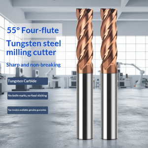 Fraise à queue droite en acier au tungstène Shijie 55 degrés, en acier allié, à quatre lames, revêtue, pour usinage CNC, modèle <span class=keywords><strong>E2</strong></span> - Product Image 6