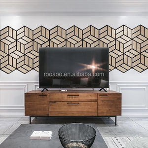 Sculpture sur bois urbaine décoration murale Design Art <span class=keywords><strong>3D</strong></span> placage hexagone bois acoustique mur acoustique <span class=keywords><strong>3D</strong></span> carte du monde <span class=keywords><strong>en</strong></span> bois décoration murale - Product Image 3
