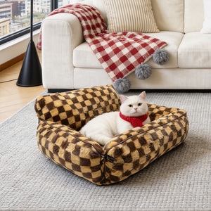 <span class=keywords><strong>Cama</strong></span> de Lujo para Gatos, Directo de Fábrica, Lavable, de Felpa, Suave, Cálida y Acogedora, para Uso en Interiores y en el Auto, para Todas las Estaciones - Product Image 5