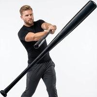 Batte de baseball en composite de bambou noir pour entraînement équilibré