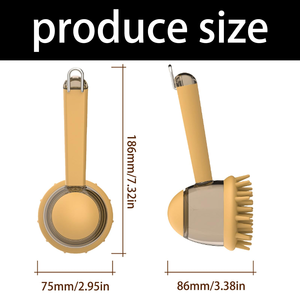 Plastic Silicone Eco-friendly Stocked Pet Cleaning Bathing Tool Long Handle Massage Grooming <b>Dog</b> Cat <b>Bath</b> Brush 500ml <b>Bath</b> - Product Image 5