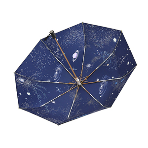 Paraguas de <span class=keywords><strong>lluvia</strong></span> para mujer, sombrilla para exteriores, tres pliegues, anime, gran oferta, venta al por mayor, precio bajo - Product Image 2