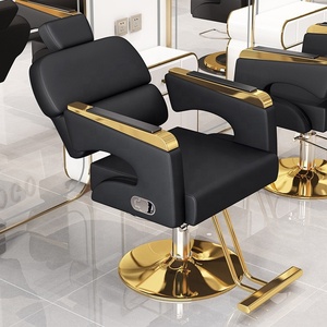 Multifunctional Luxury Black Salon Barber Chair Reclining 360 Rotation Professional Hydraulic Pump Barber Salon Shop - Product Image 5