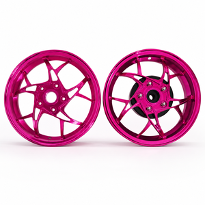 ดุมล้อรถมอเตอร์ไซค์ CNC รุ่นใหม่สำหรับ Vespa150/300 สกู๊ตเตอร์ อลูมิเนียมชุบสีแบบกำหนดเอง โรงงานผลิตโดยตรง - Product Image 5