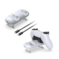 Double chargeur TP5-2508 pour PS5 manette de jeu sans fil Station de charge contrôleur siège de Station de charge avec cadre de Support de stockage