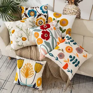 New bông hoa thêu Cushion Cover Đối với trang chủ sofa trang trí gối Bìa