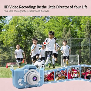 Kidiway Kids <b>Digital</b> <b>Camera</b> 2.0" Screen HD <b>Video</b> Cat Design Plastic Body One Click Photography - Product Image 5
