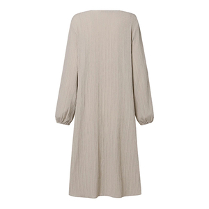 2024 turquie Abaya islamique vêtements Blusas <span class=keywords><strong>Femme</strong></span> casual solide boutons chemise musulman longs hauts femmes mode à manches longues Blouse - Product Image 3