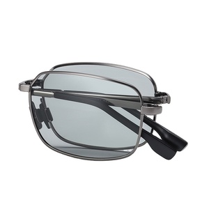 Nuovi Occhiali <span class=keywords><strong>da</strong></span> Sole <span class=keywords><strong>da</strong></span> Uomo con Montatura Completa in Metallo, Polarizzati, Fotocromatici, Pieghevoli, con <span class=keywords><strong>Lenti</strong></span> <span class=keywords><strong>da</strong></span> <span class=keywords><strong>Vista</strong></span>, alla Moda, Quadrati, per Visione Notturna - Product Image 1