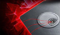 LED RGB en forma de Z textura de fibra de carbono ajustable PC ordenador Mesa Gaming PC Escritorio