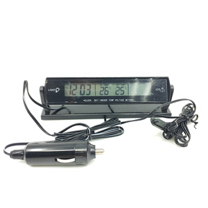 <span class=keywords><strong>Intérieur</strong></span> de <span class=keywords><strong>voiture</strong></span> Horloge à écran LED 3 en 1 Horloge numérique LCD et affichage de la température Horloge électronique <span class=keywords><strong>Thermomètre</strong></span> - Product Image 2