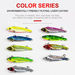 Haute qualité meilleure vente matériel de pêche profonde longue coulée DR01 manivelle leurres vibrants coulant métal dur appât pour carpe basse - Product Image 3