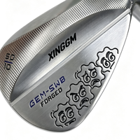 Wedge de golf haut de gamme à double semelle rebondissante, design de logo personnalisé, rainures complètes, wedge de sable