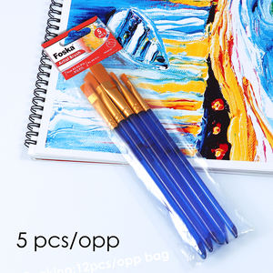 <span class=keywords><strong>Pinceau</strong></span> Foska de bonne qualité pour <span class=keywords><strong>peinture</strong></span> à l'huile, à l'aquarelle et à l'acrylique, manche en plastique, poils en nylon, pour enfants et adultes, fournitures d'art pour le <span class=keywords><strong>dessin</strong></span> - Product Image 6