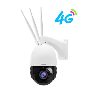 JideTech Kamera CCTV nirkabel 4G 8MP 4K 20X, kamera keamanan deteksi kendaraan malam warna penuh luar ruangan 4G versi Australia