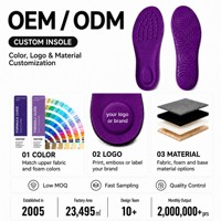 Semelles intérieures personnalisées en PU AureRight, fabrication OEM, soutien de la voûte plantaire, absorption des chocs, respirantes, écologiques, durables