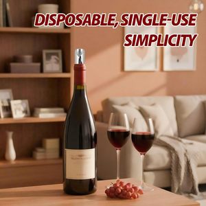 50 <span class=keywords><strong>Discos</strong></span> Vertedores Desechables Plateados de 3 Pulgadas para Botellas de Licor, Diseño Antigoteo de Un Solo Uso que Evita la Combinación de Sabores - Product Image 4