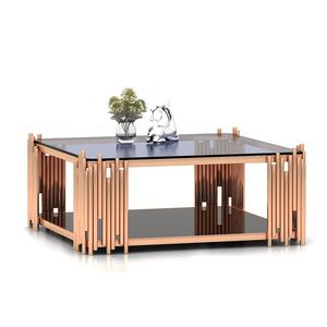 <span class=keywords><strong>Table</strong></span> centrale <span class=keywords><strong>moderne</strong></span> en marbre, meuble de salon, de forme <span class=keywords><strong>rectangulaire</strong></span> et carrée, or, avec dessus en verre, <span class=keywords><strong>table</strong></span> de luxe, pour le café et le thé, livraison gratuite - Product Image 4