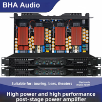 Amplificateur de puissance numérique BHA D4300 1U 1200W*4 8Ω, processeur d'amplificateur de puissance pur, performance stable, prix de gros, OEM