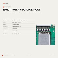 人工智能数据存储 8 端口 NAS 主板，带 Raid 0 1 5 10 功能，适用于 Lga1700 第 12、13、14 代酷睿 H670 B660 OEM ODM 制造商