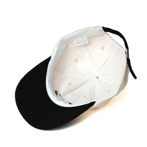 Casquette de baseball en velours côtelé style coréen unisexe, chaude, coupe-vent, anti-UV, brodée alphabet anglais, snapback, couleur café paon - Product Image 5