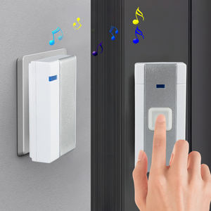 กระดิ่งกริ่งประตูพร้อมตัวรับสัญญาณ1 2 3ตัวไฟกะพริบผู้ผลิตกันน้ำ - Product Image 4